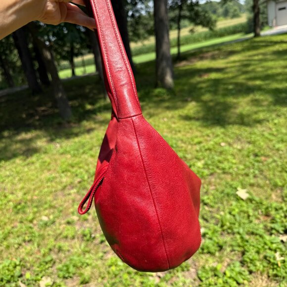 Vintage Coach Red Ergo Hobo 9219 - Picture 4 of 14